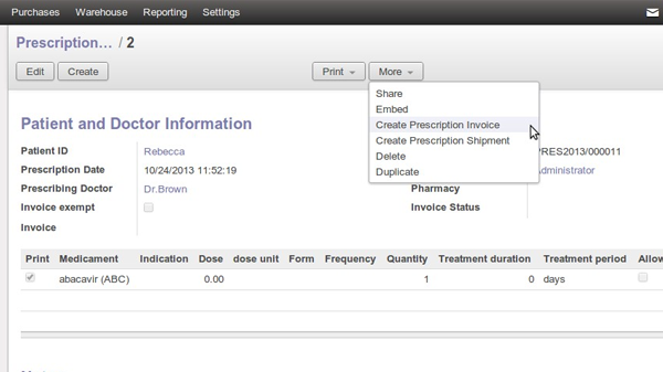 ERP Softeare for Create Invoices for Lab test | Appointments | Prescriptions - HvantageTechnologies.com