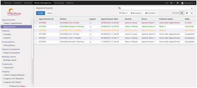 Appointments Screenshot3 | Dental Clinic Management ERP Solutions - HvantageTechnologies.com