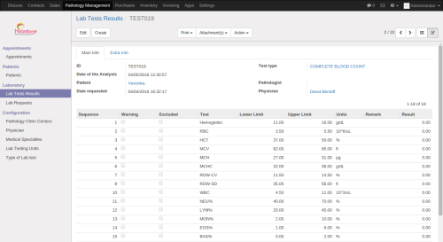 Lab Request And Result Screenshot5 | Pathology Lab Management ERP Solutions -HvantageTechnologies.com