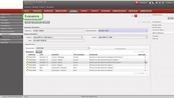 Exam Evaluations Screenshot2 | Training Management ERP - HvantageTechnologies.com
