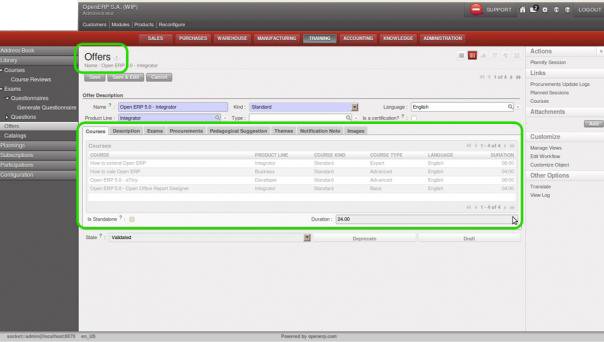 Offers Screenshot3 | Training Management ERP - HvantageTechnologies.com