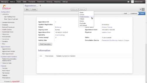 Invoices2 Screenshot7 | Veterinary Medical Management ERP Solutons - HvantageTechnologies.com
