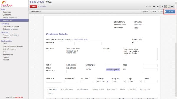 Delivary OF Product & Closing Order Screenshot10 | Fabric Clothing Management ERP Solutions - HvantageTechnologies.com
