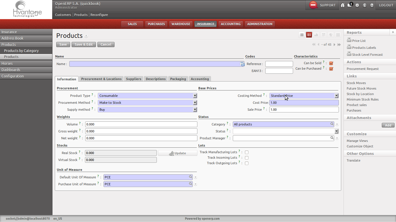 Claims Screenshot1 | Insurance Management ERP - HvantageTechnologies.com