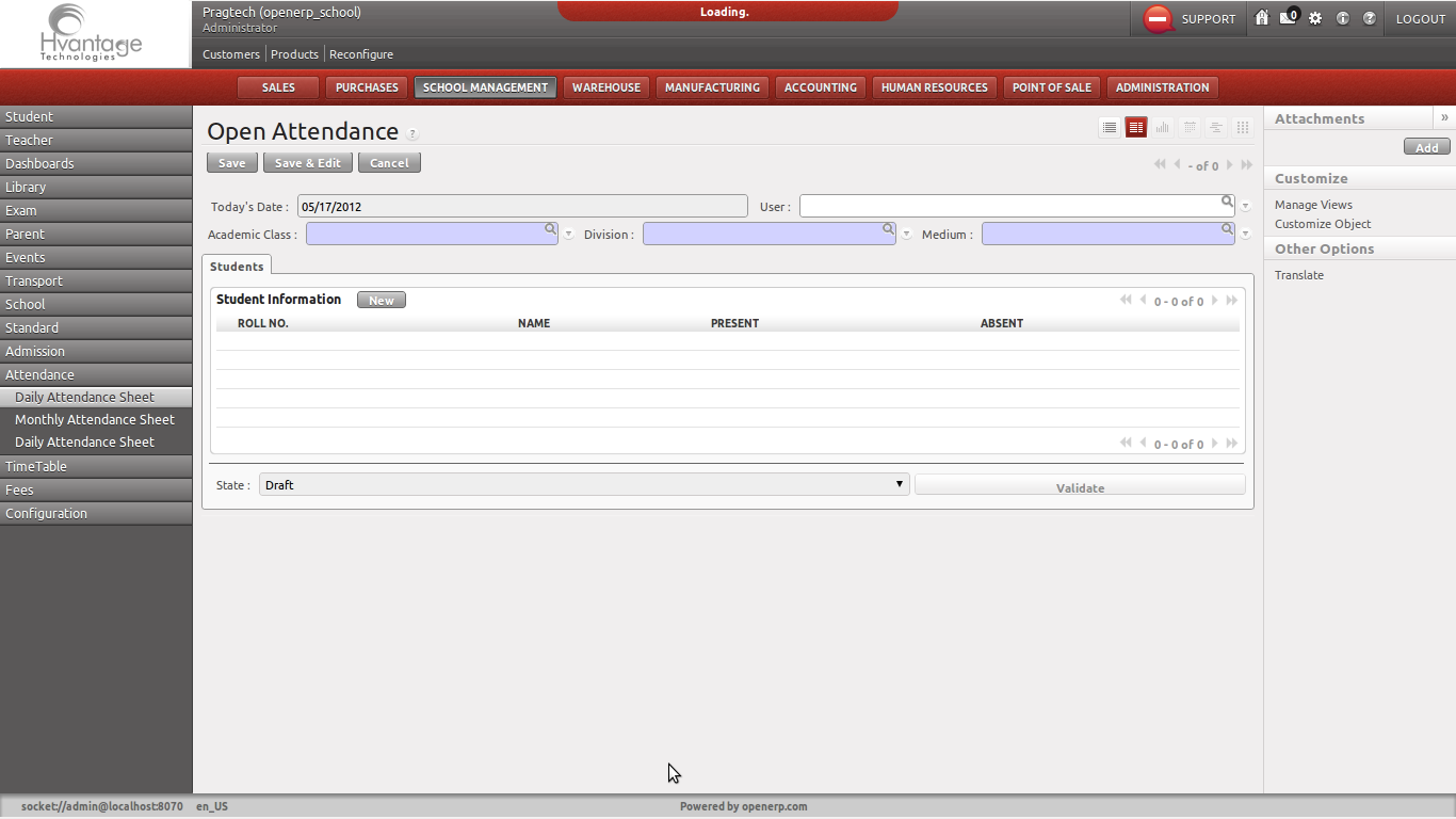 Exam Screenshot4 | School Management ERP Solutions | HvantageTechnologies.com