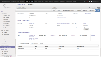 Hotel Reservation Screenshot3 | Tours & Travel Management ERP - HvantageTechnologies.com