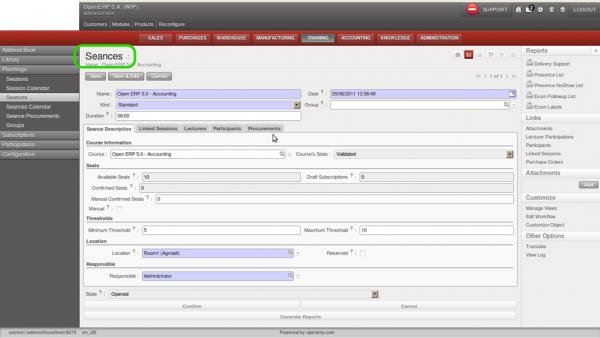 Seances Screenshot5 | Training Management ERP - HvantageTechnologies.com